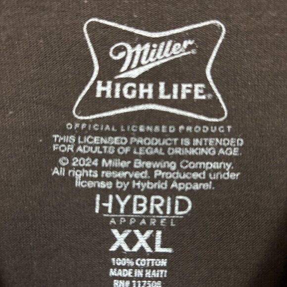 A Delightful Beverage Miller High Life Beer Tee XXL - Picture 4 of 4